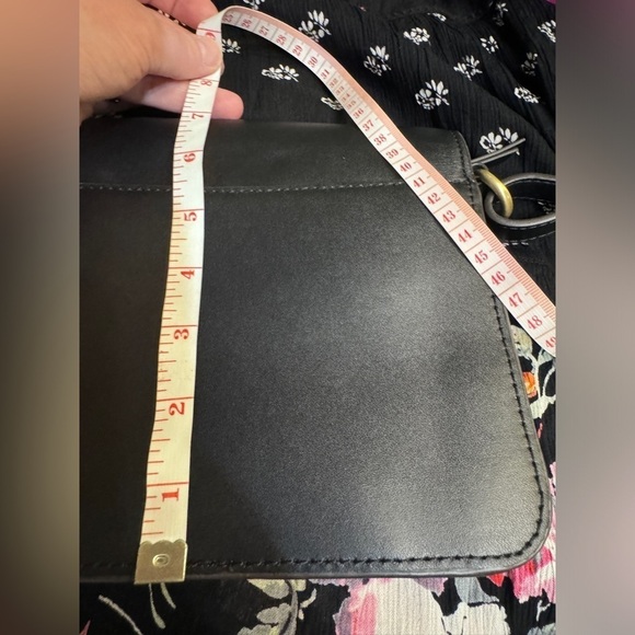 Aimee Kestenberg black leather purse with leopard print trim and stud details - Picture 13 of 16